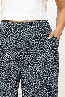 Pantalón  Madrid Animal Print Azul